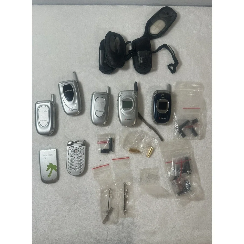 VINTAGE CELL PHONE LOT SAMSUNG | Parts, antenna replacement kits, | UNTESTED